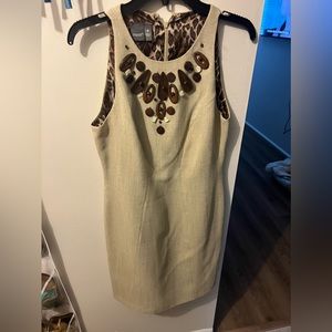 Women’s beige beaded Muse dress